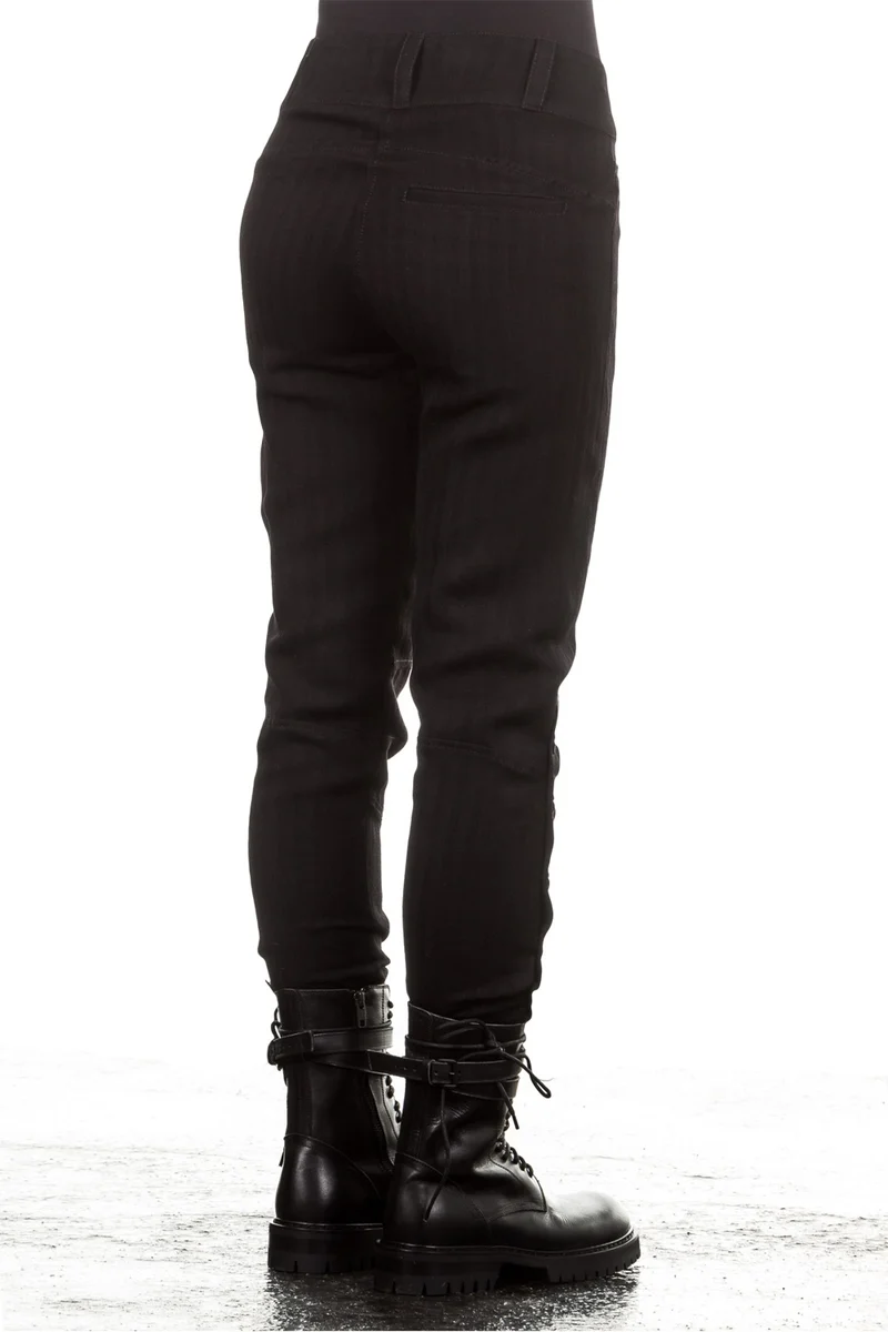 Ann Demeulemeester Damen 7/8 Hose Avantgarde schwarz