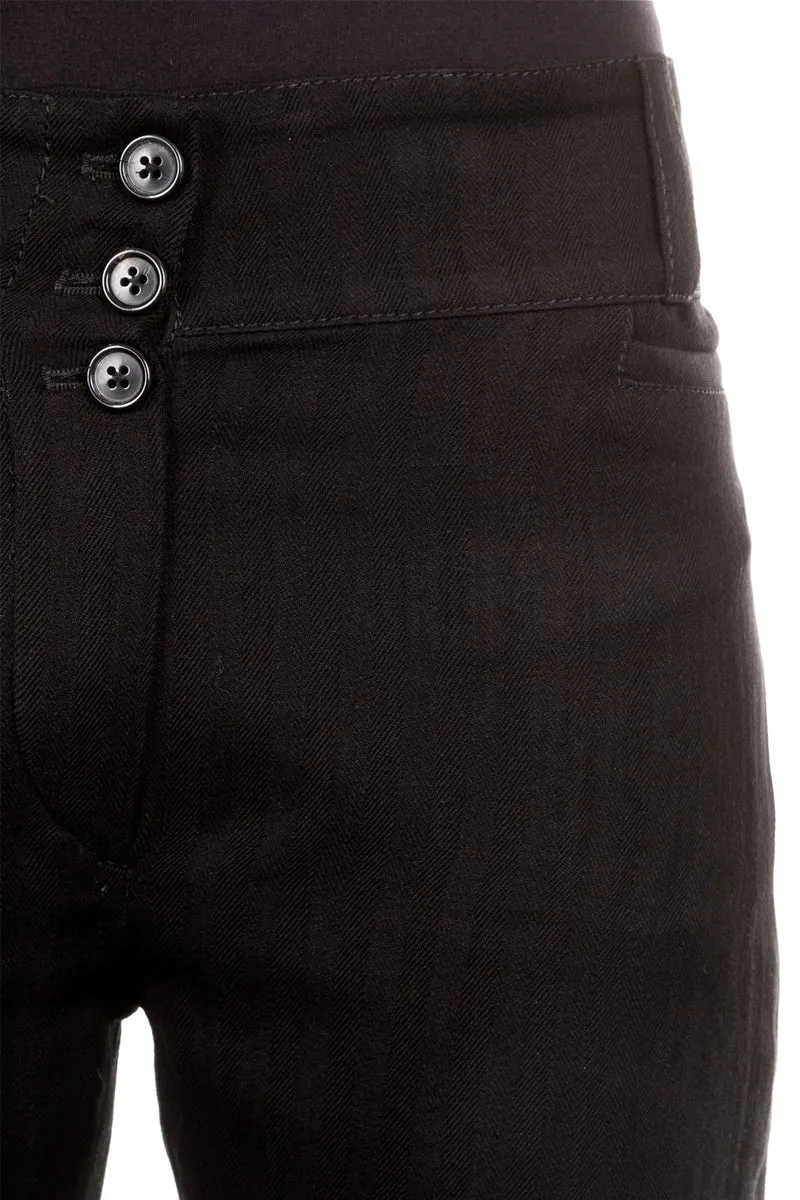 Ann Demeulemeester Damen 7/8 Hose Avantgarde schwarz