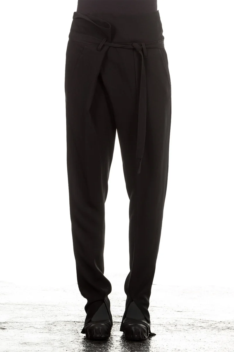 Ann Demeulemeester Damen Hose Avantgarde schwarz