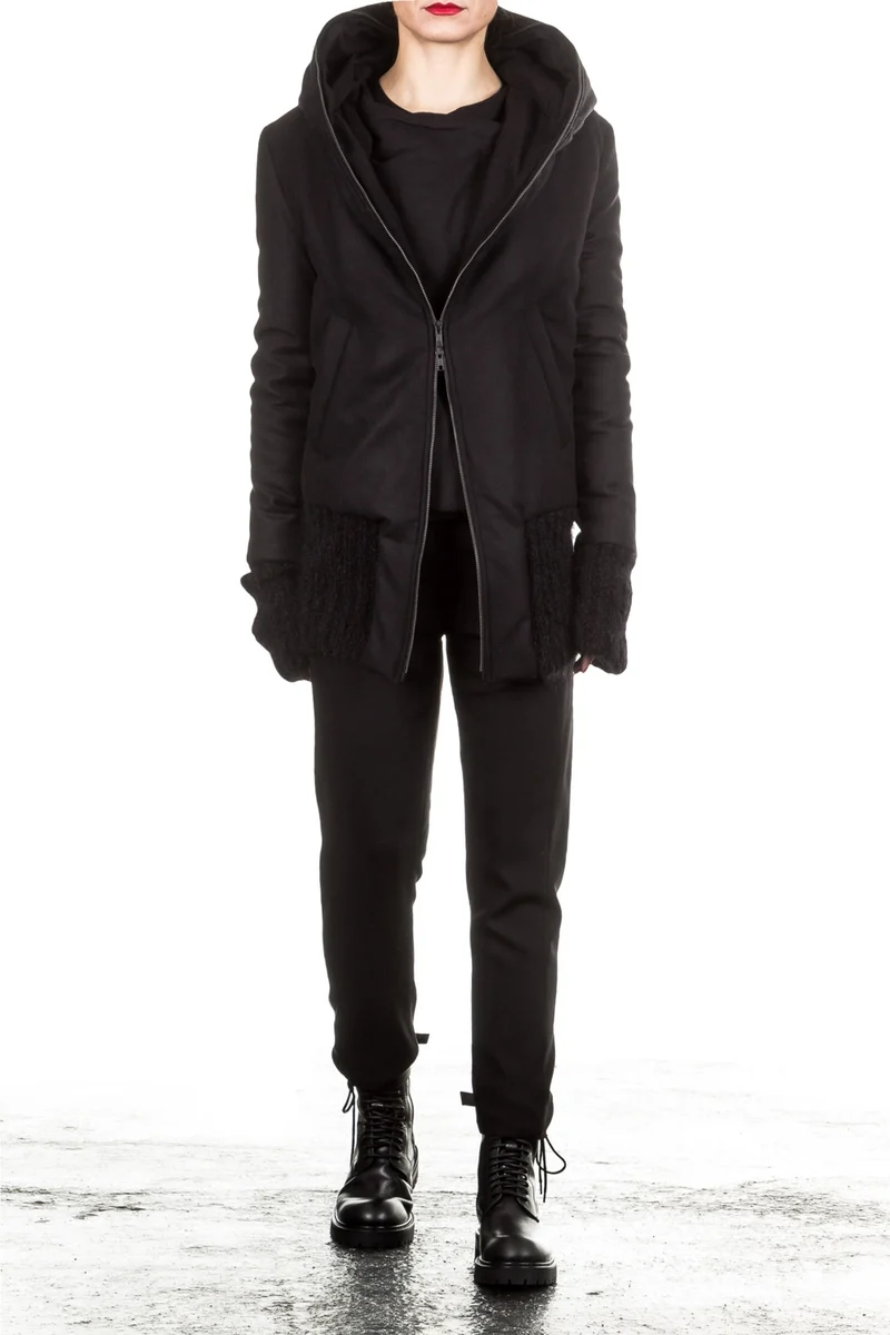 Ann Demeulemeester Damen Bomber Jacke schwarz