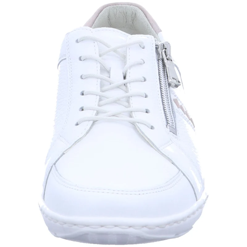 Waldläufer Schnürschuh Henni weiß-kombi.