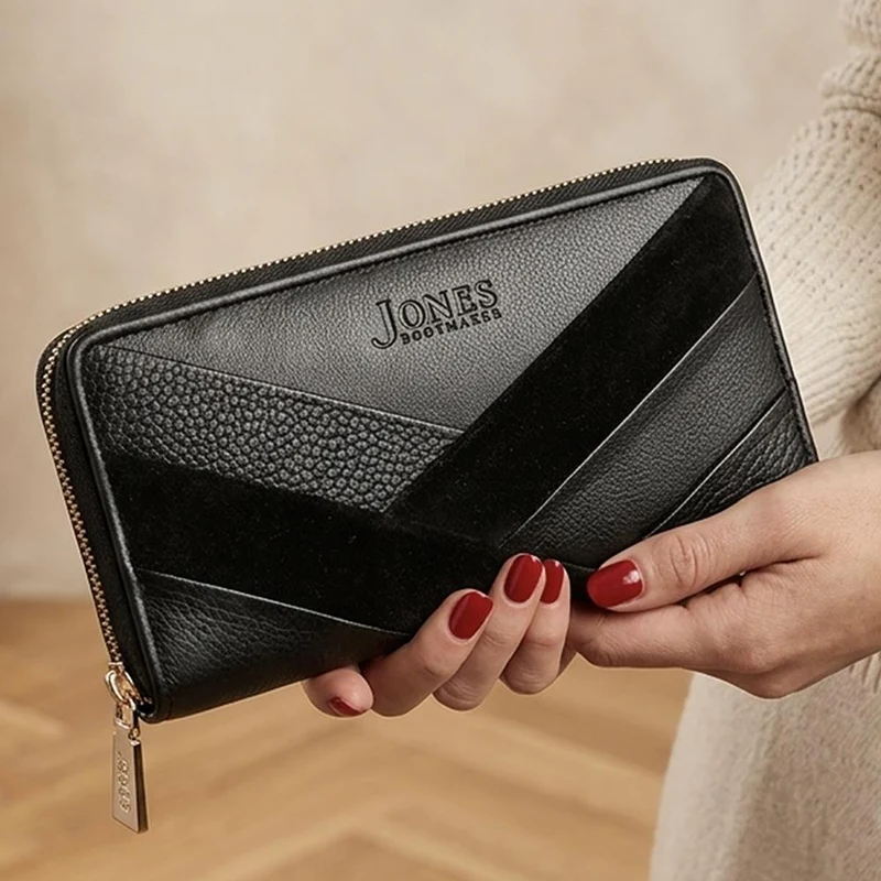 Verra Premium Leather Wallet - VERRA / 329 937 - Black Multi