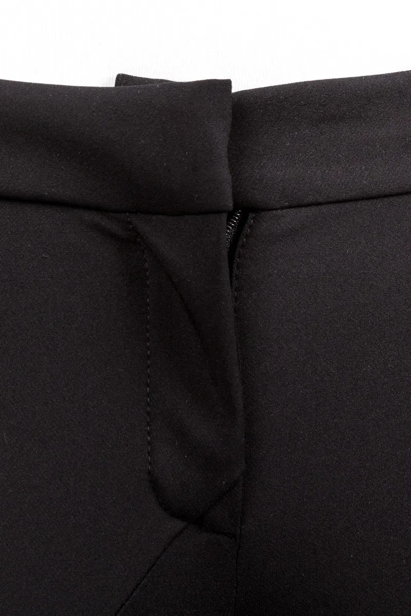 Masnada Damen Jersey Hose schwarz