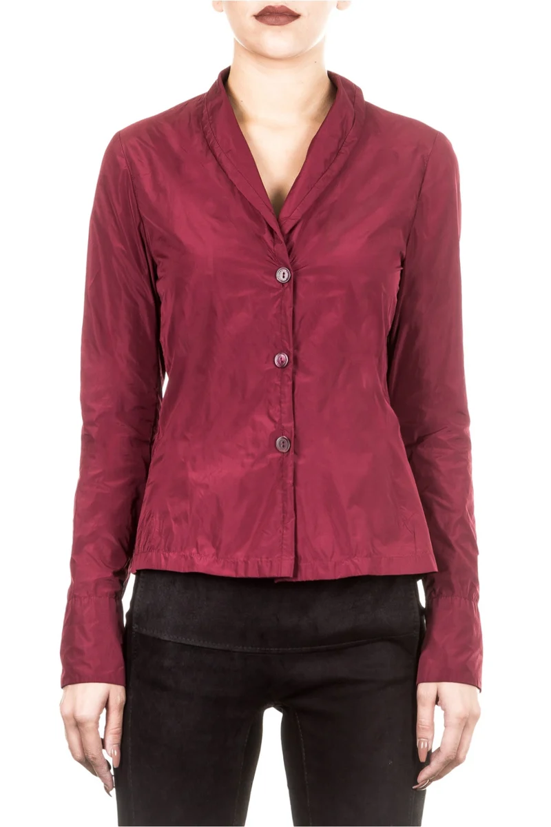 Katharina Hovman Damen Bluse weinrot