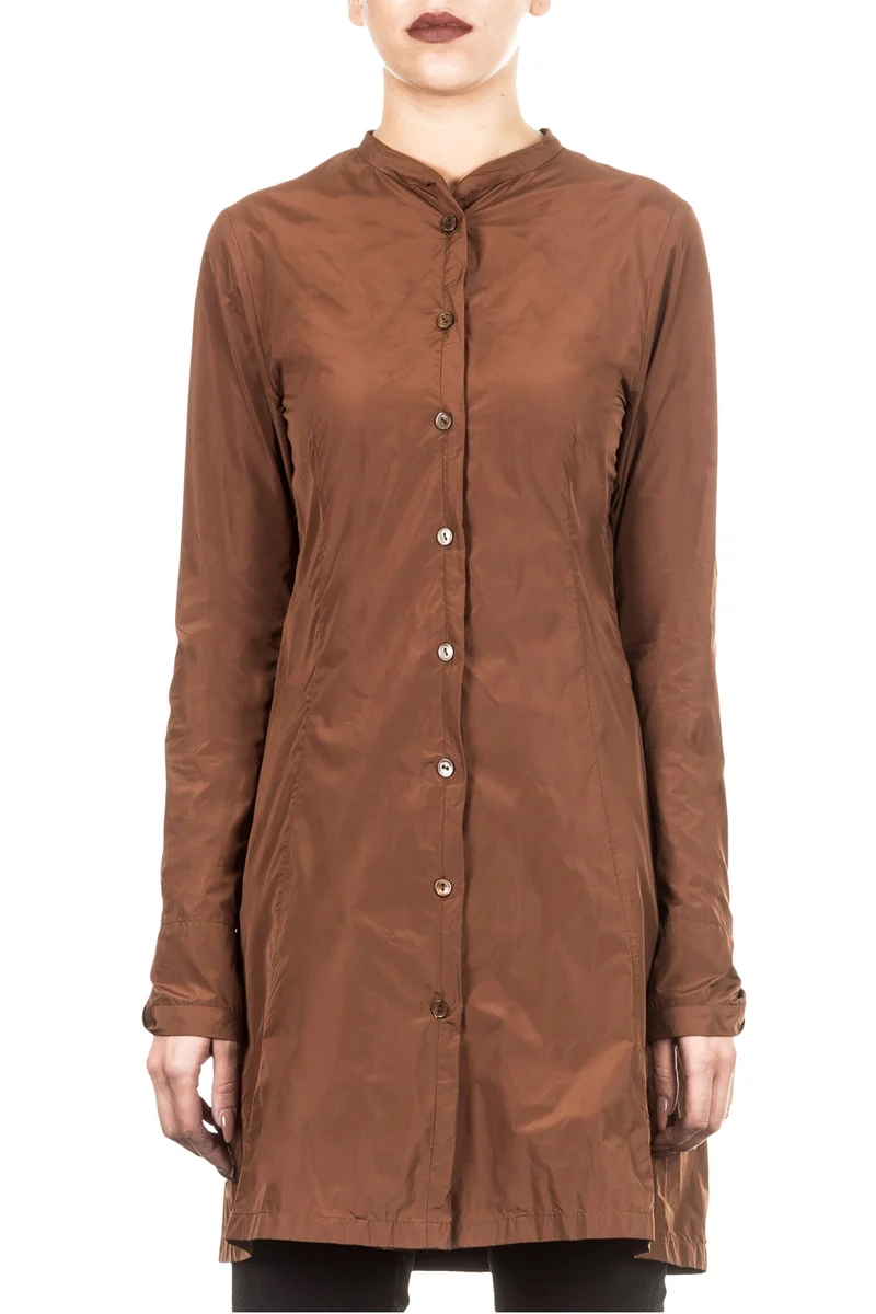 Katharina Hovman Damen Bluse Tunika braun