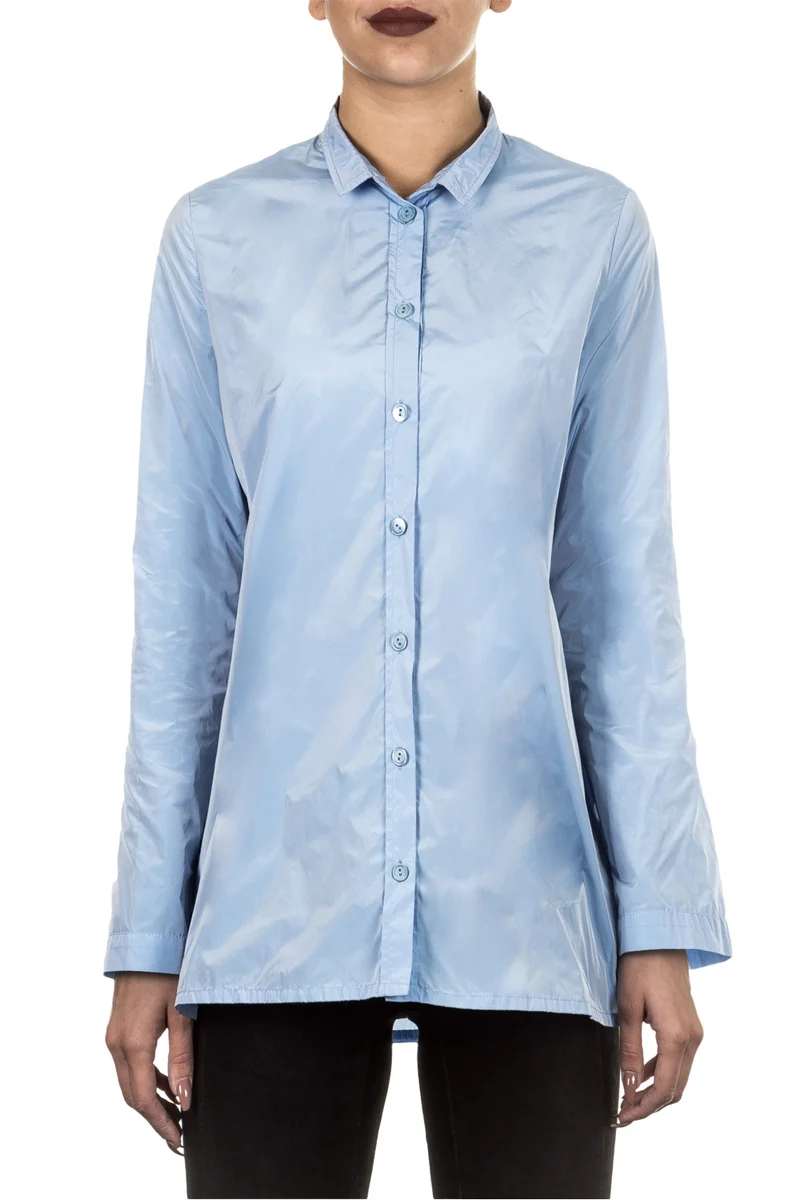 Katharina Hovman Damen Bluse blau