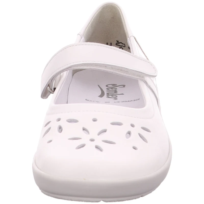Semler Slipper Flora weiß