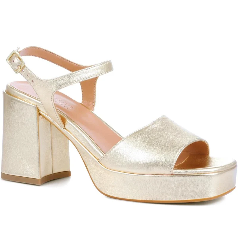 Giuseppa Platform Heels - GIUSEPPA / 323 016 - Gold