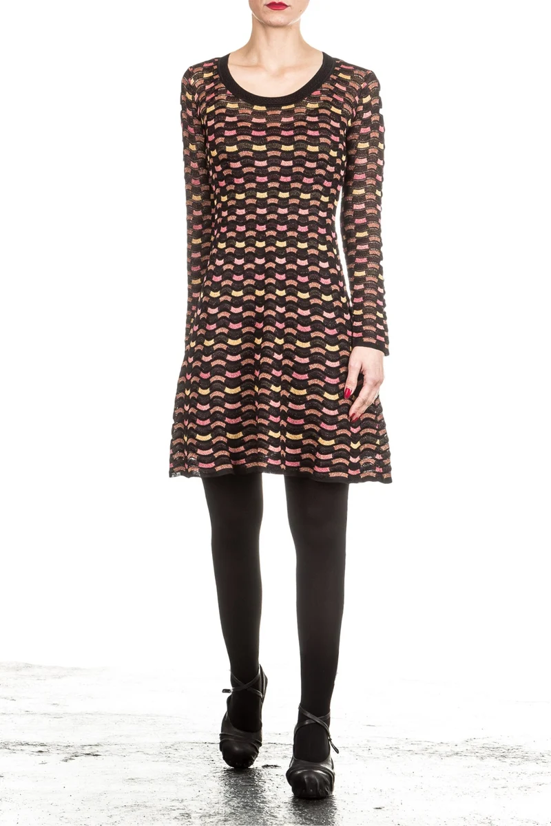 M Missoni Damen Strick Kleid multicolor