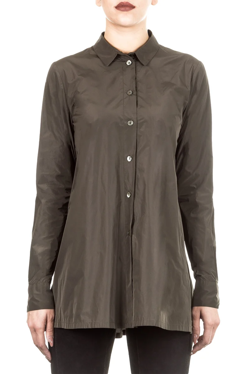 Katharina Hovman Damen Bluse Tunika khaki