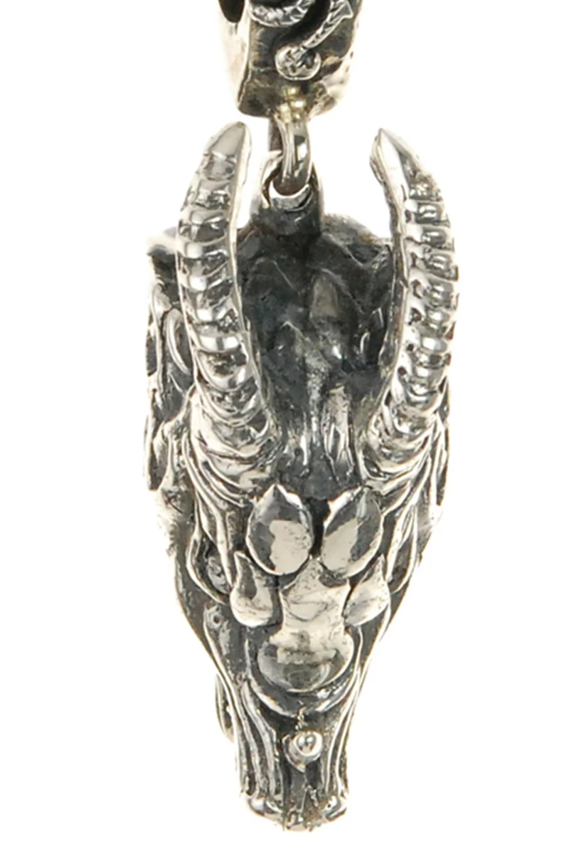 Elf Craft Anhänger Drachenkopf silber