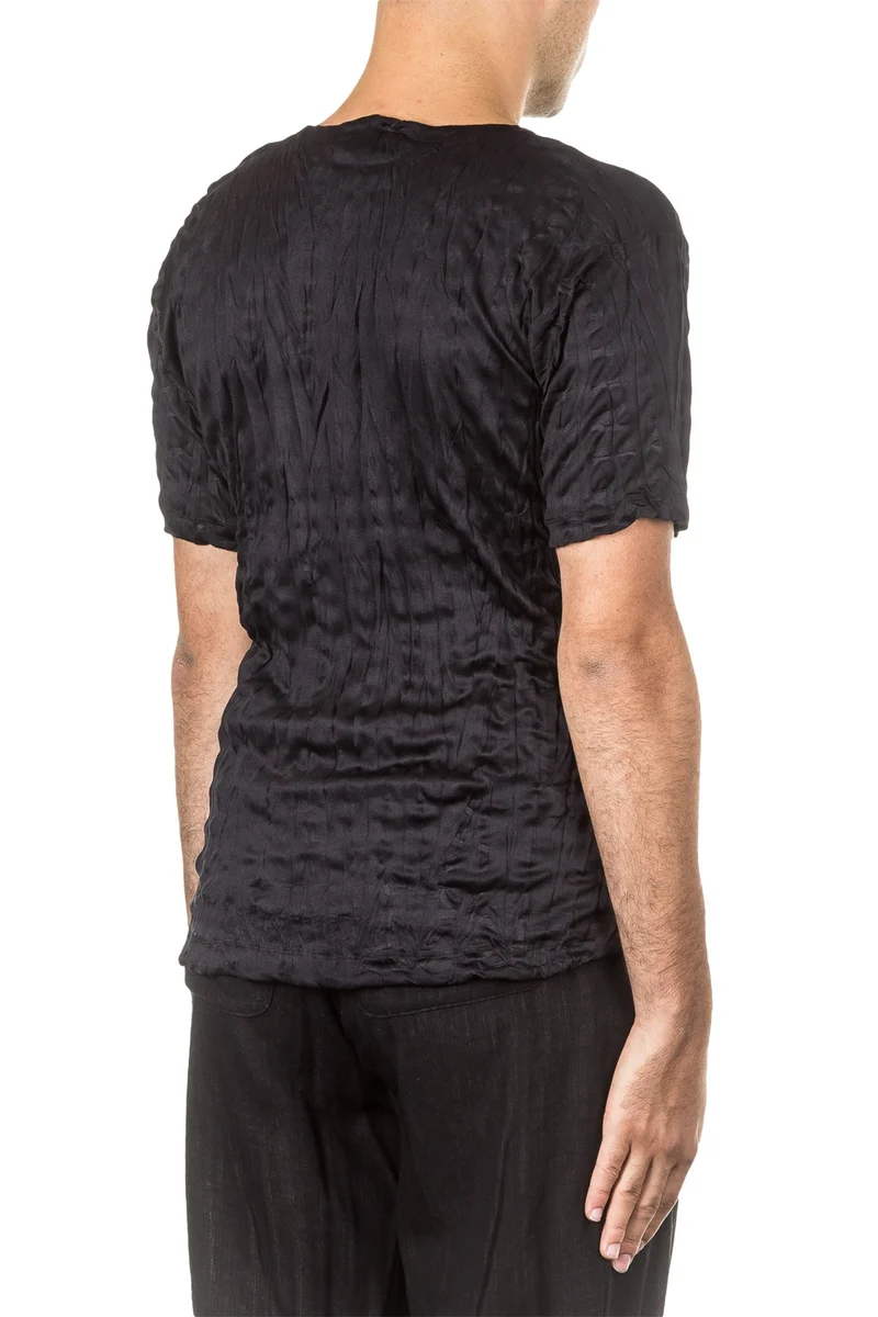 ISSEY MIYAKE Herren T-Shirt Crashed Look TORUS KANOKO schwarz
