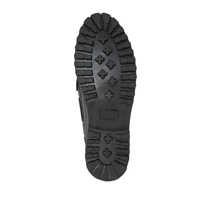 Miuccia Leather Moccasins - MIUCCIA / 327 248 - Black