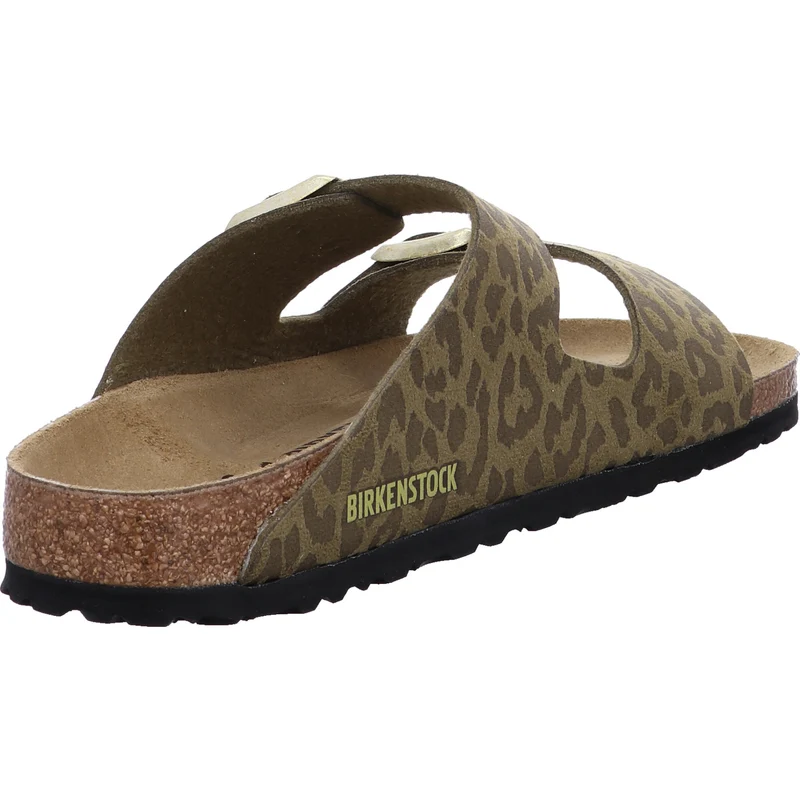Birkenstock Pantolette Arizona SYN Leo Khaki grün
