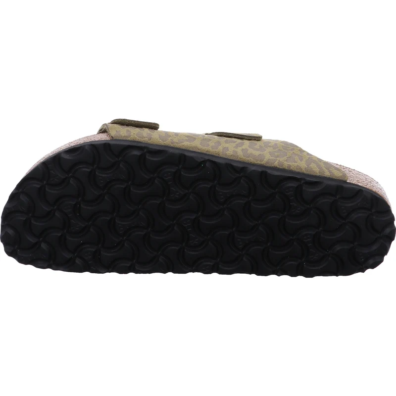Birkenstock Pantolette Arizona SYN Leo Khaki grün