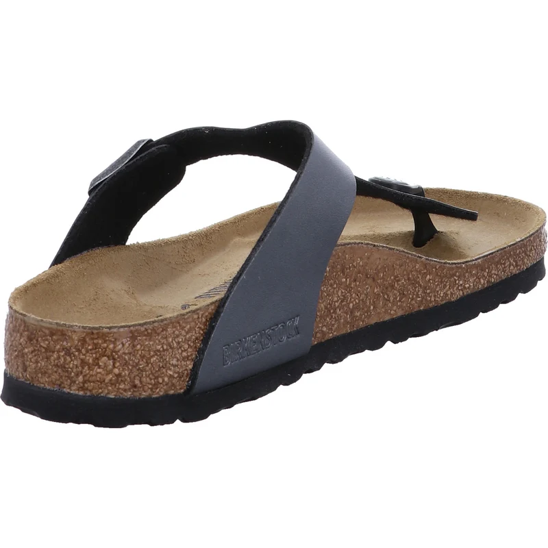 Birkenstock Pantolette Gizeh BF Metallic Black schwarz