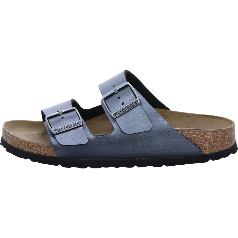 Birkenstock Pantolette Arizona BF Metallic Black schwarz