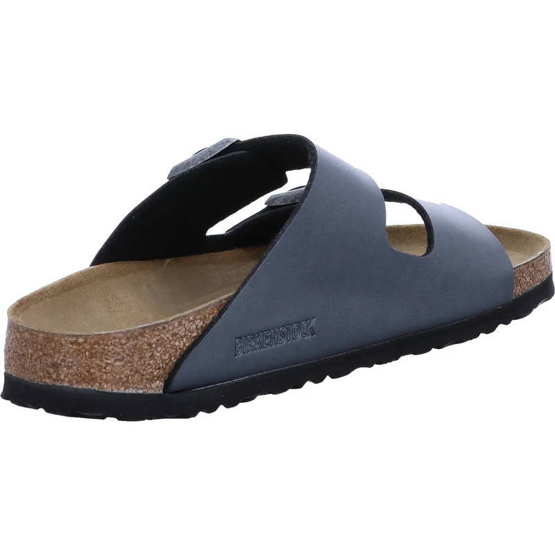 Birkenstock Pantolette Arizona BF Metallic Black schwarz