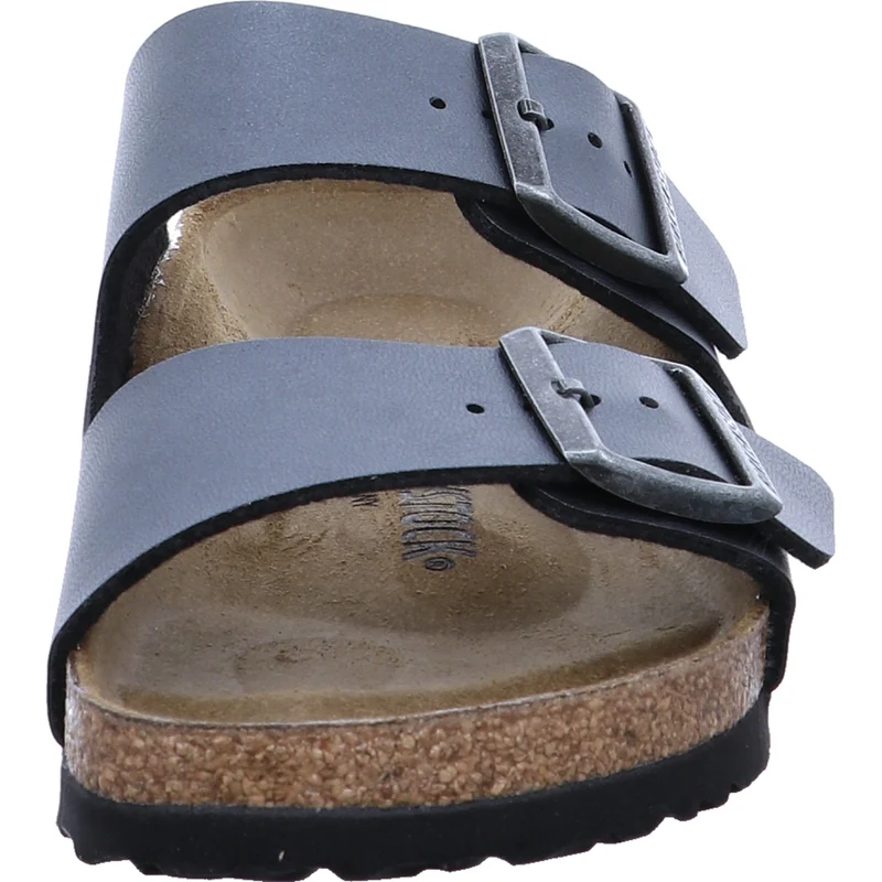 Birkenstock Pantolette Arizona BF Metallic Black schwarz