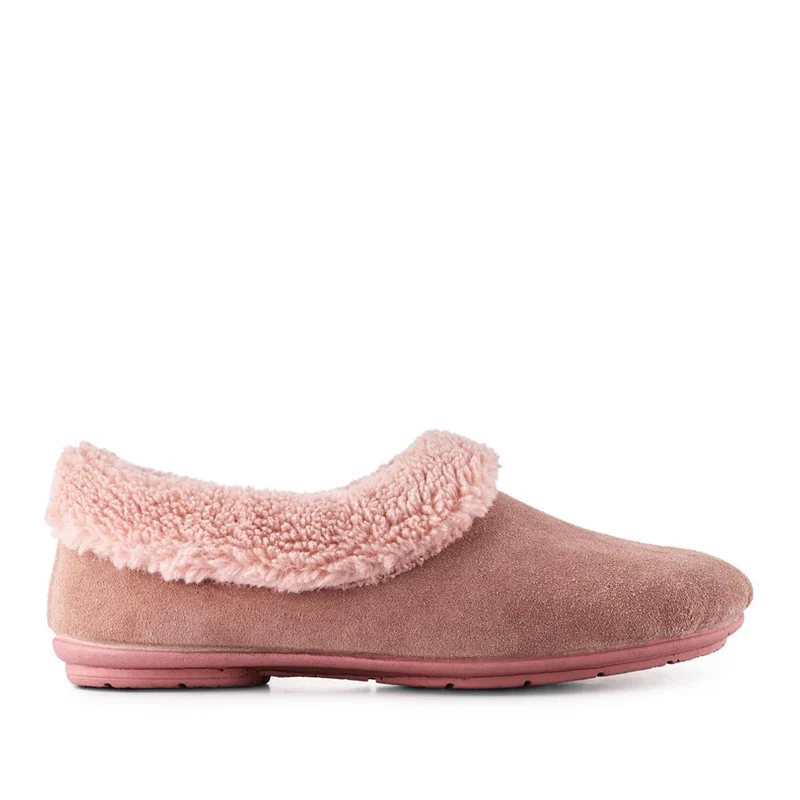 Frostie Suede Leather Full Slippers - FROSTIE / 328 531 - Blush