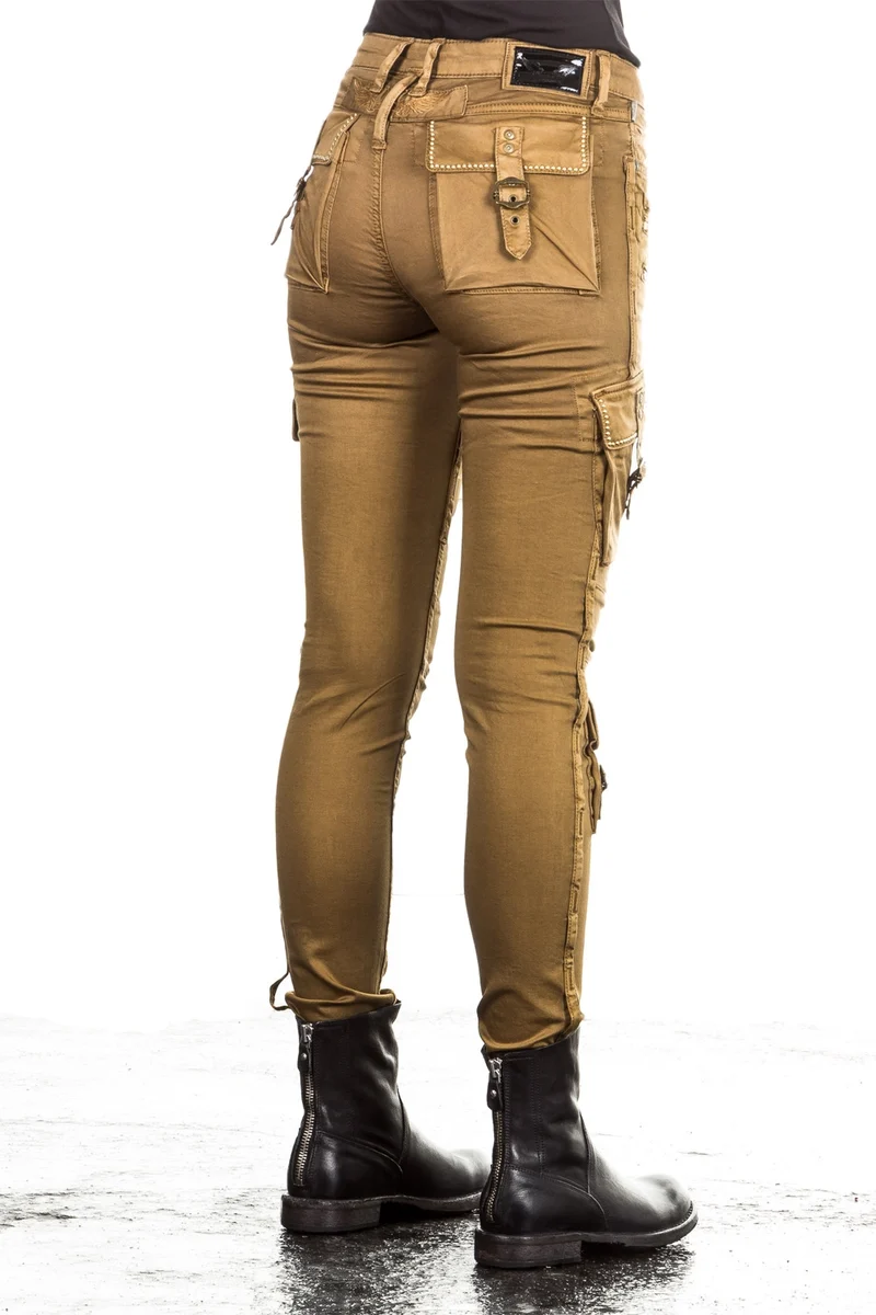 Robin`s Jean Damen Cargo Hose RAPTOR ocker