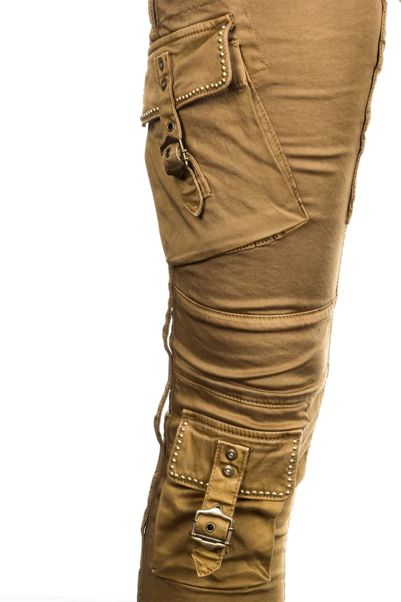 Robin`s Jean Damen Cargo Hose RAPTOR ocker