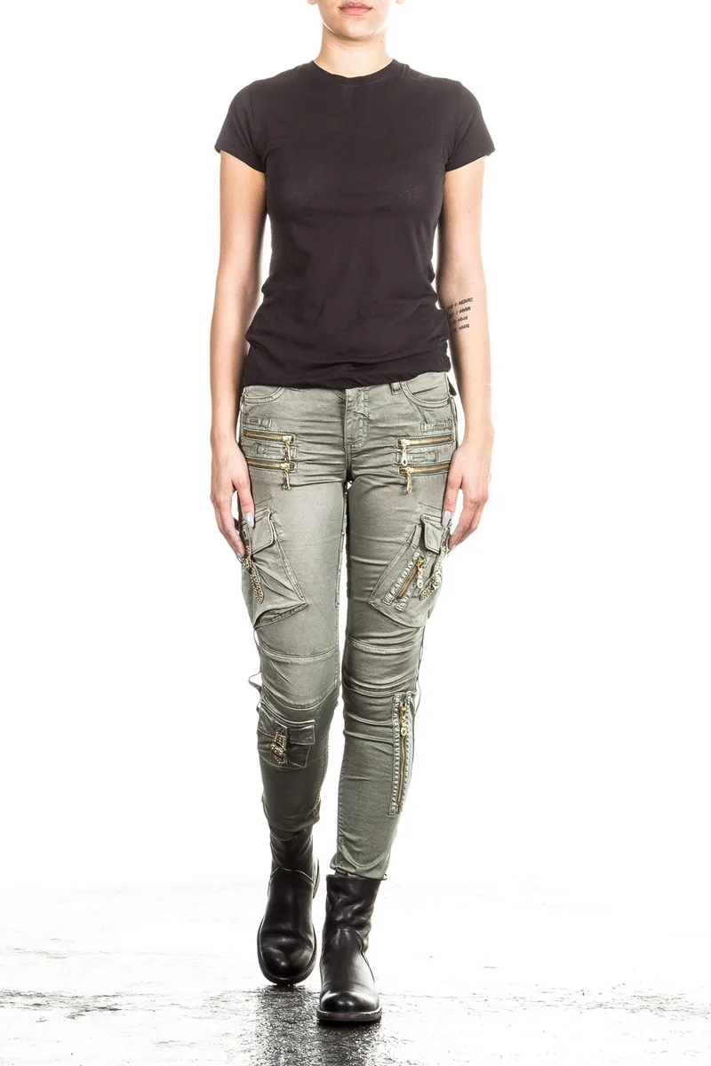 Robin`s Jean Damen Cargo Hose RAPTOR khaki