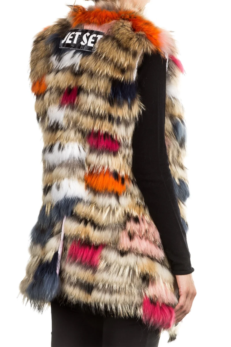 Jet Set Damen Parka mit Innenfutter aus Fell ZUKO grün