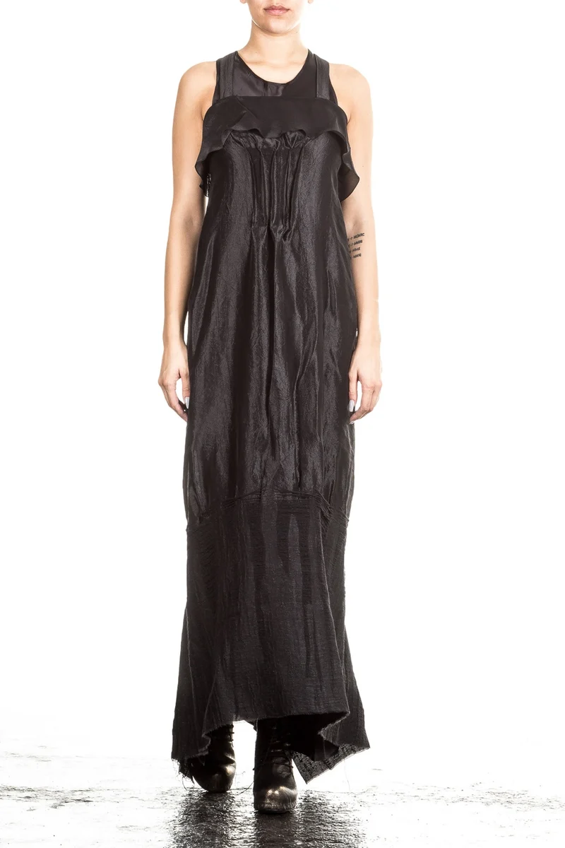 Masnada Damen Abendkleid schwarz