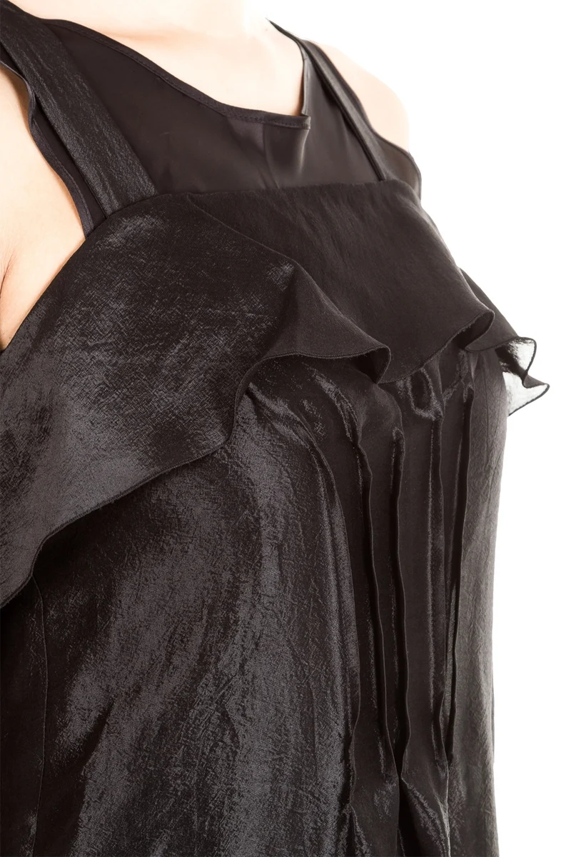 Masnada Damen Abendkleid schwarz