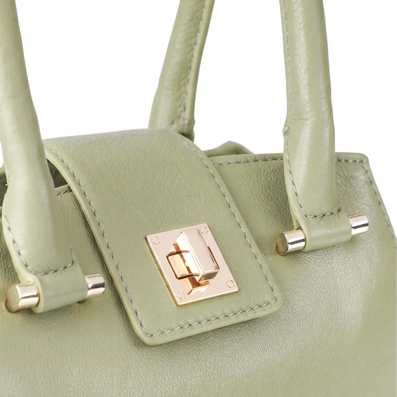 Whimsy Leather Top Handle Bag - WHIMSY / 323 891 - Olive