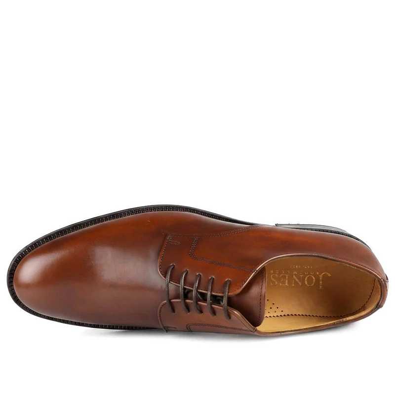 Cambridge Blake Stitched Leather Derby Shoes - CAMBRIDGE2 / 323 783 - Brandy