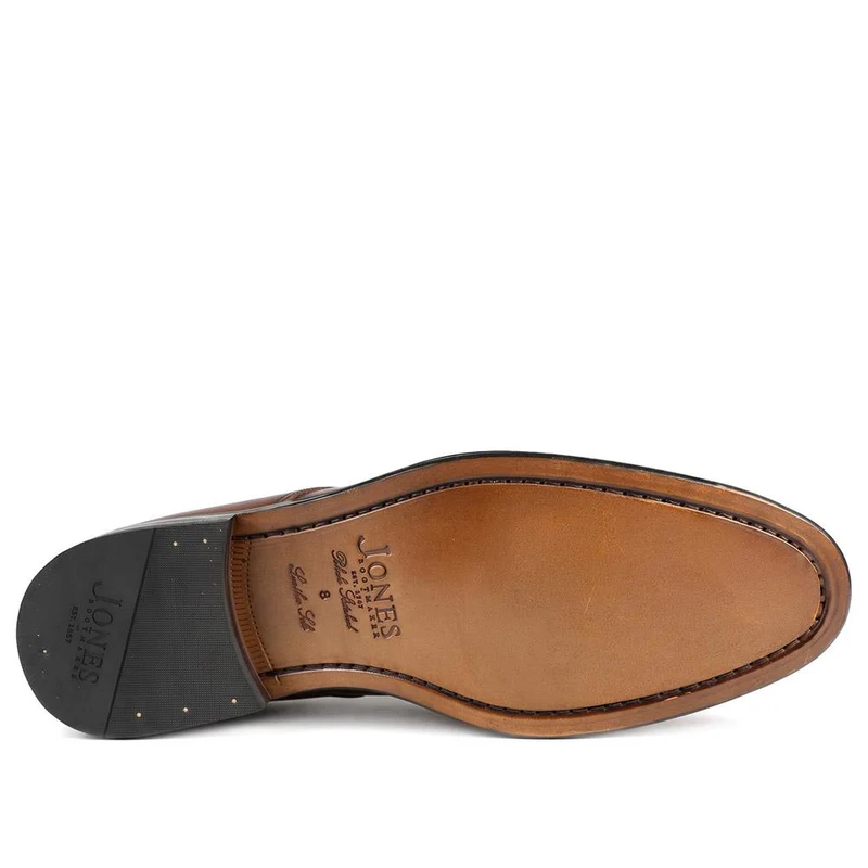 Cambridge Blake Stitched Leather Derby Shoes - CAMBRIDGE2 / 323 783 - Brandy