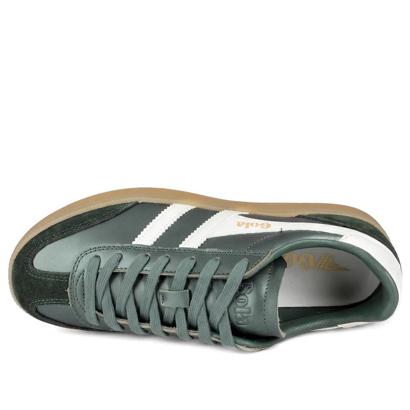 Gola Viper Metallic Leather Lace Up Trainers - JAC42500 / 327 783 - Emerald Green