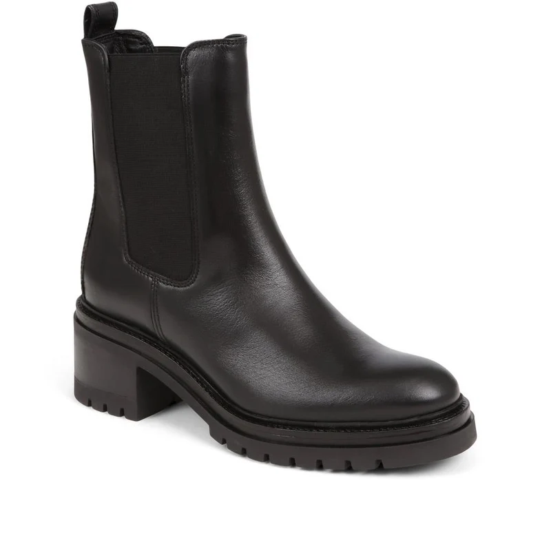 Darrah Leather Chelsea Boots - DARRAH / 324 252 - Black