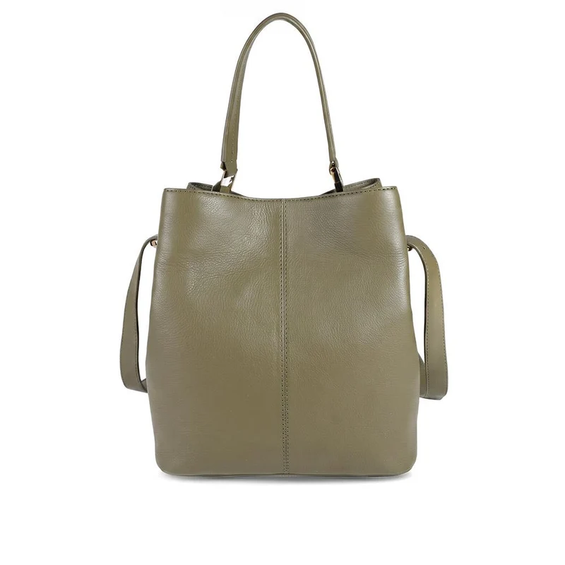 Verna Leather Shoulder Bag - VERNA / 325 467 - Green