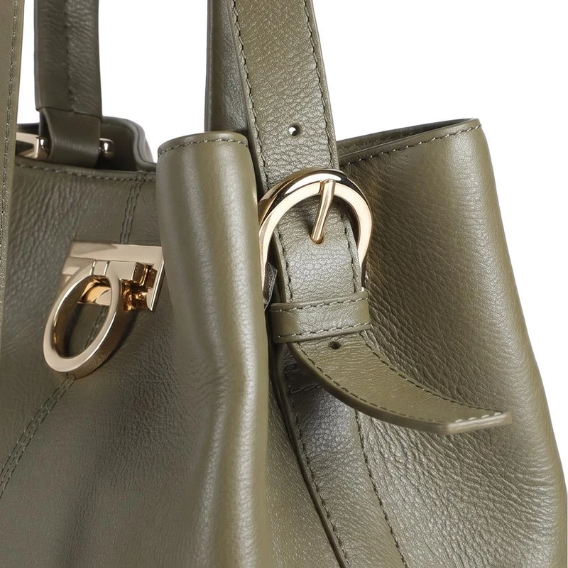 Verna Leather Shoulder Bag - VERNA / 325 467 - Green
