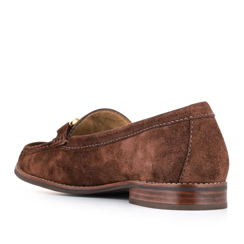 Lex Suede Leather Loafers - LEX / 328 249 - Chocolate Suede