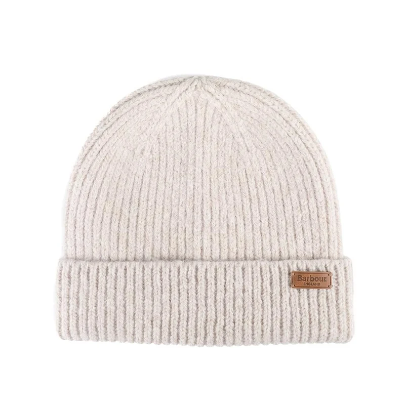 Barbour Pendle Beanie & Blair Scarf Gift Set - BARBR44512 / 329 672 - Cream
