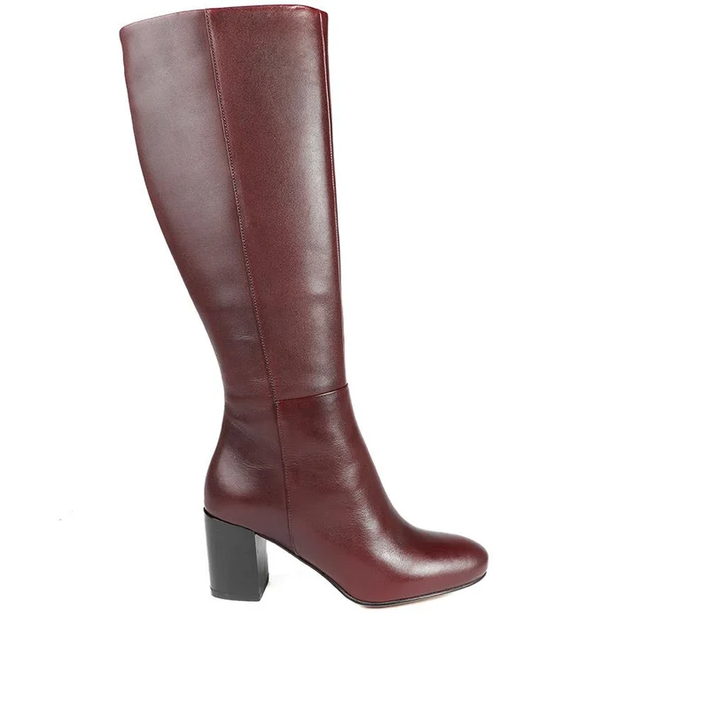 Neptune Small Calf Fit Long Leather Boots - NEPTUNELONGS / 326 215