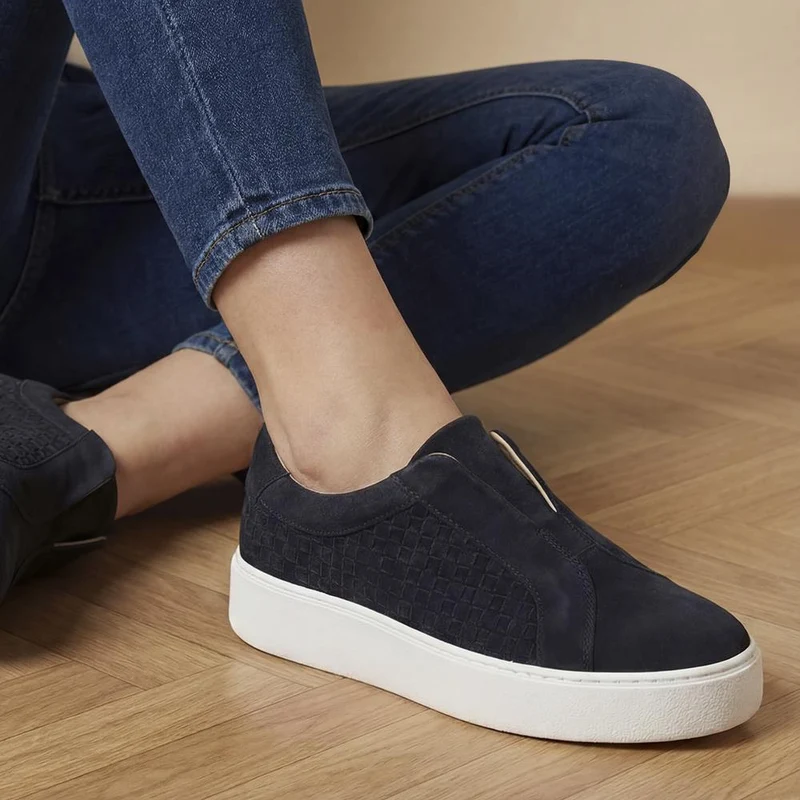 Fernanda Slip-on Trainers - FERNANDA2 / 325 349 - Navy Suede