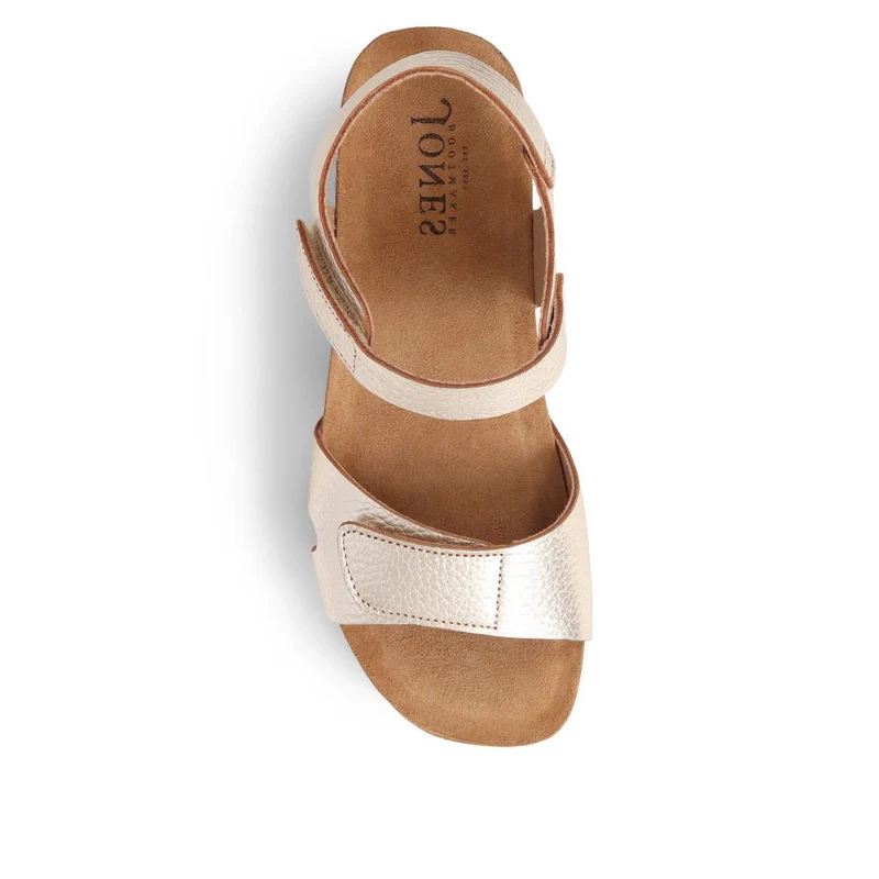 Joanie Leather Sandals - JOANIE / 325 288 - Gold