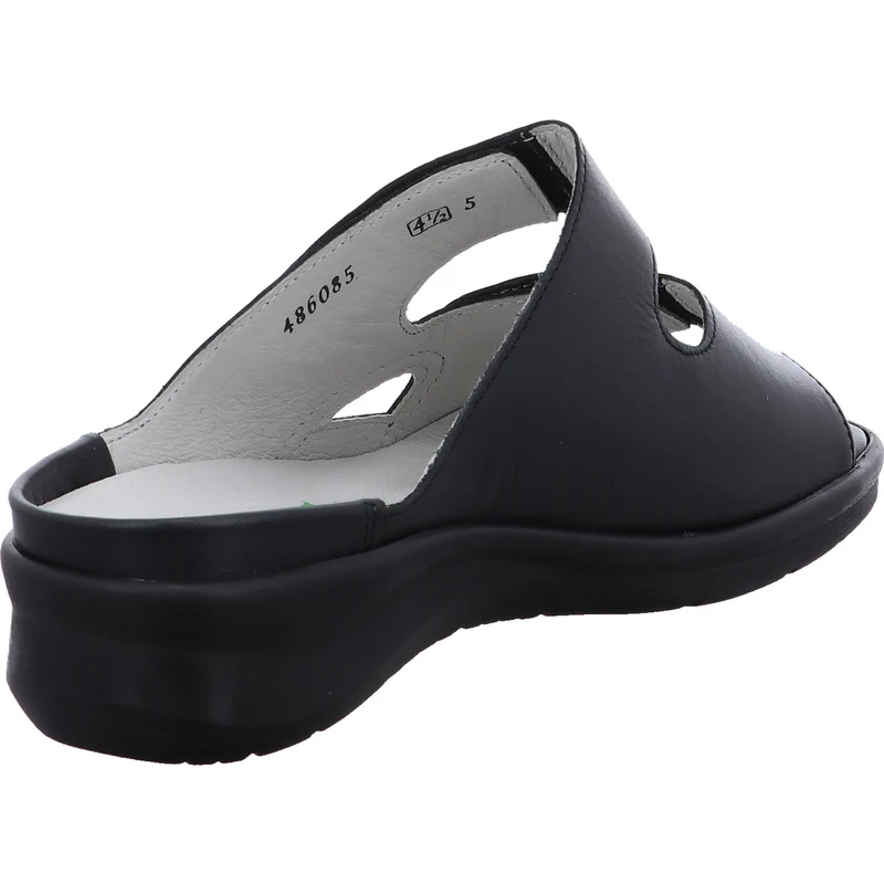 Waldläufer Pantolette Merle schwarz