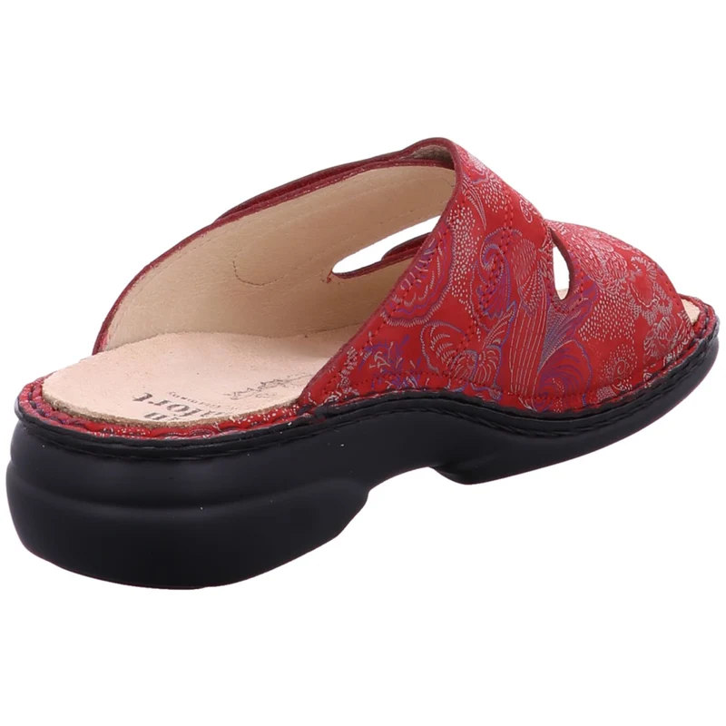FinnComfort Pantolette Sansibar rot-kombi.