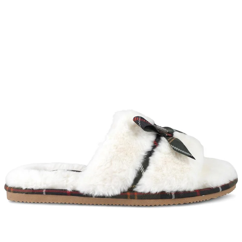 Barbour Eleanora Slippers - BARBR44509 / 329 669 - Cream