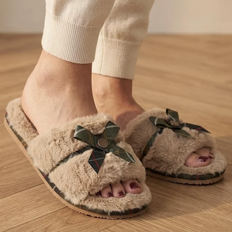 Barbour Eleanora Slippers - BARBR44509 / 329 669 - Taupe