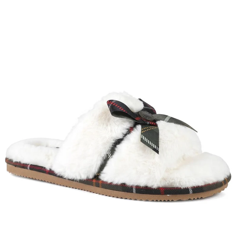 Barbour Eleanora Slippers - BARBR44509 / 329 669 - Cream