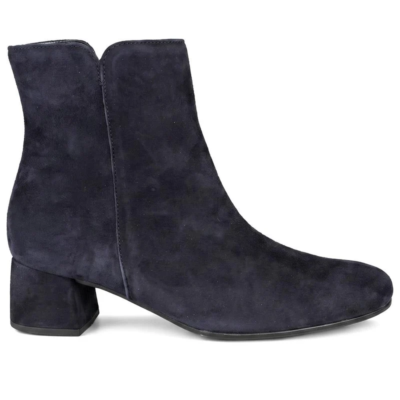 Abbey Smart Leather Ankle Boots - GAB41532 / 327 112 - Navy Suede