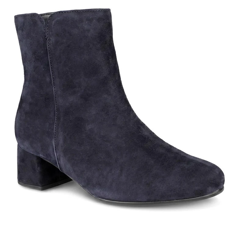 Abbey Smart Leather Ankle Boots - GAB41532 / 327 112 - Navy Suede