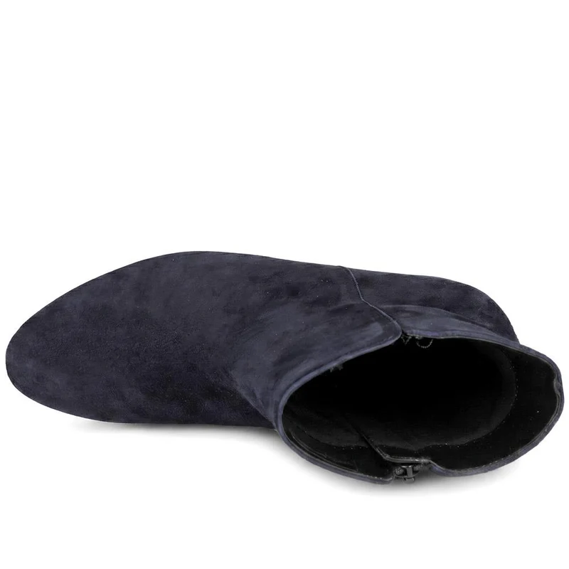 Abbey Smart Leather Ankle Boots - GAB41532 / 327 112 - Navy Suede